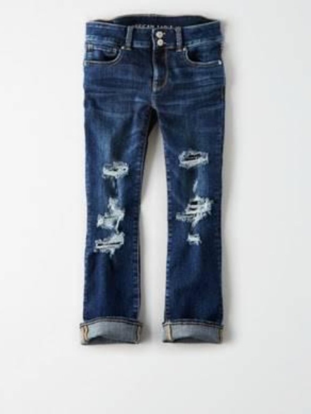 American Eagle Artist Crop Jeans - Destroyed